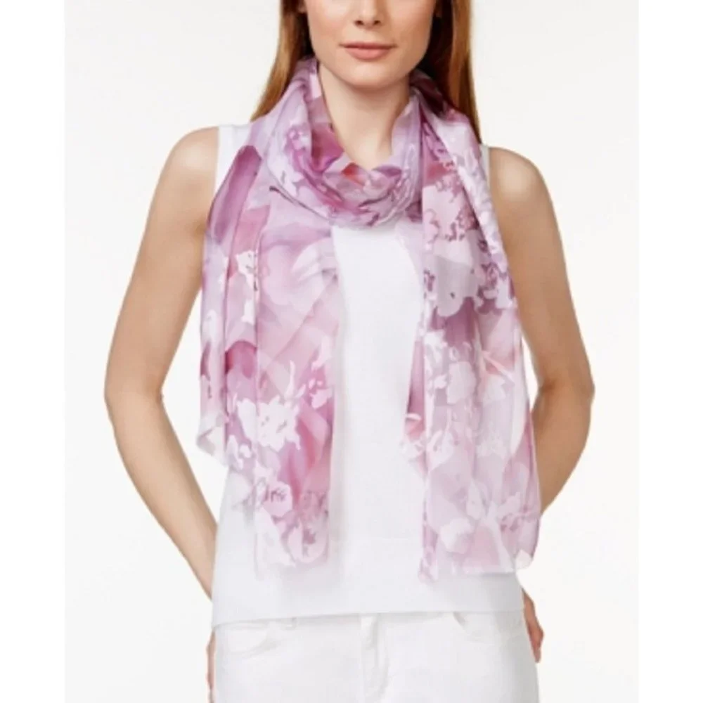 Style & Co. Floral Garden Burnout Wrap
